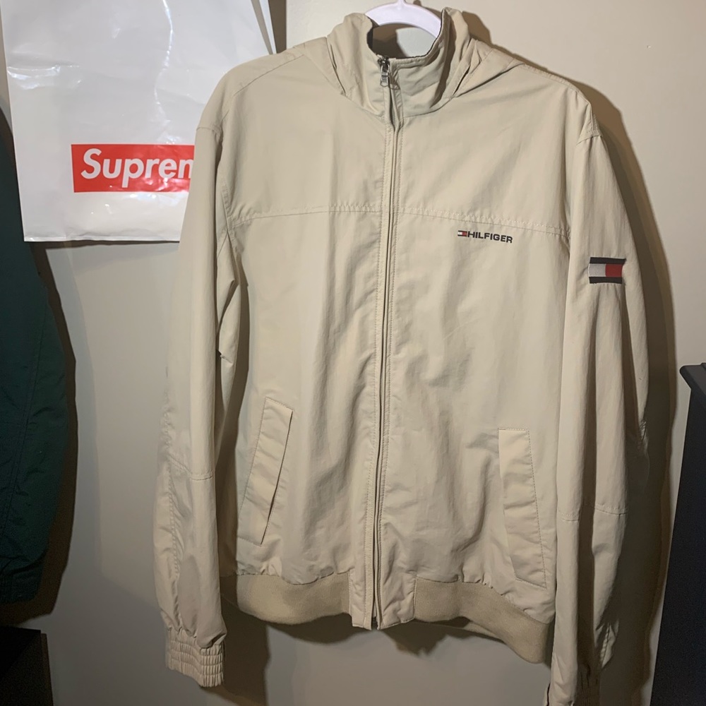 Tommy Hilfiger RARE Vintage Style Raincoat Windbreaker Jacket Preowned/Large - Picture 1 of 6